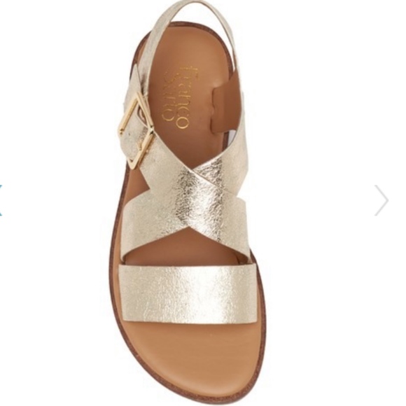 Franco Sarto Shoes - Franco Sarto Platino Metallic Buckle Sandals, NIB